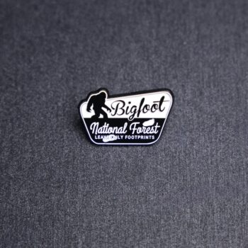 Bigfoot National Forest Leave Only Footprints Enamel Pin
