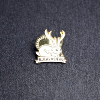 Jackalope Believe In You Enamel Pin