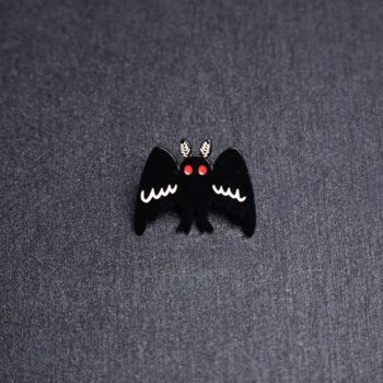 Mothman Big Wings Enamel Pin