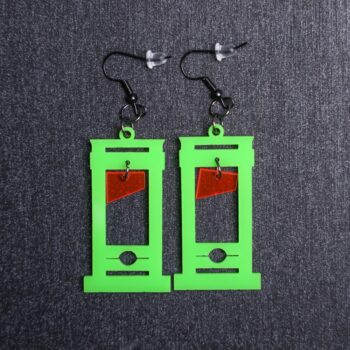 Neon Guillotine Earrings