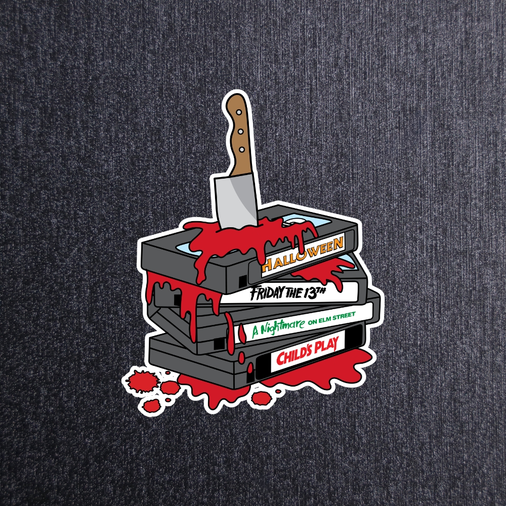 Bloody VHS Sticker