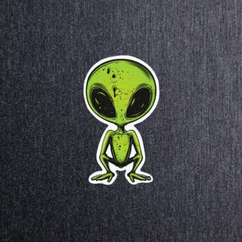 Green Alien Sticker