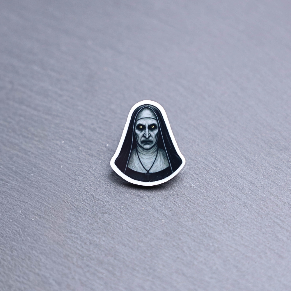 Neon The Voice Acrylic Pin. These acrylic pins are made with cast acrylic. These pins are colorful, with a black pin back.