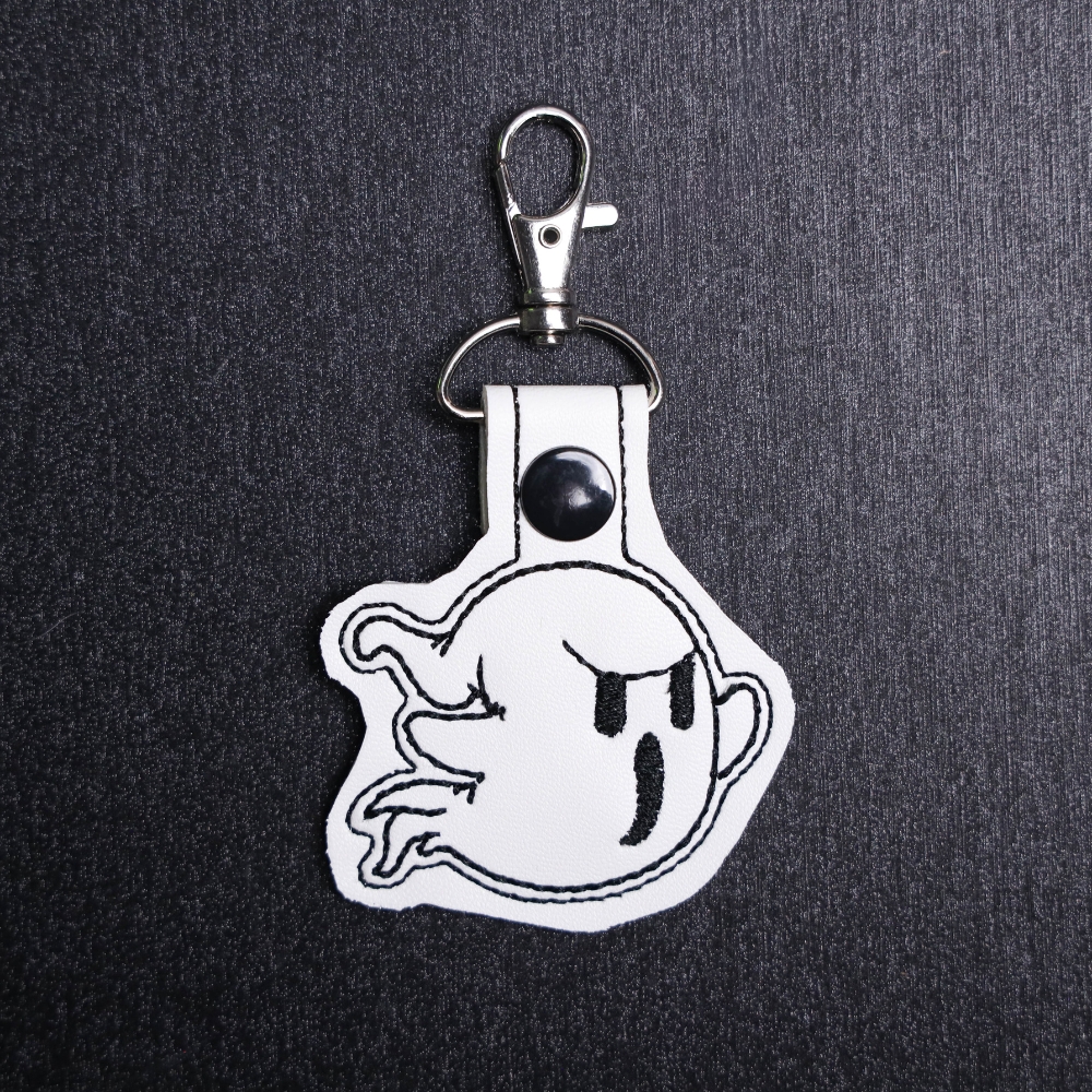 Angry Ghost Snap Bag Tag