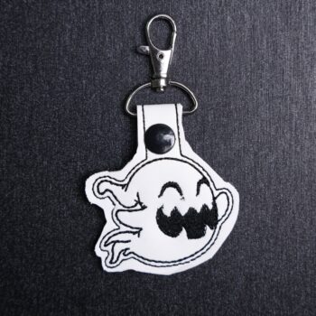 Happy Ghost Snap Bag Tag