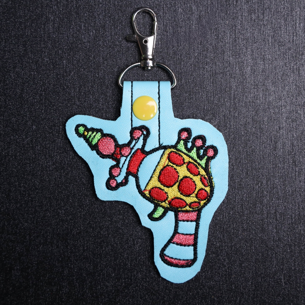 Killer Klowns Gun Snap Bag Tag