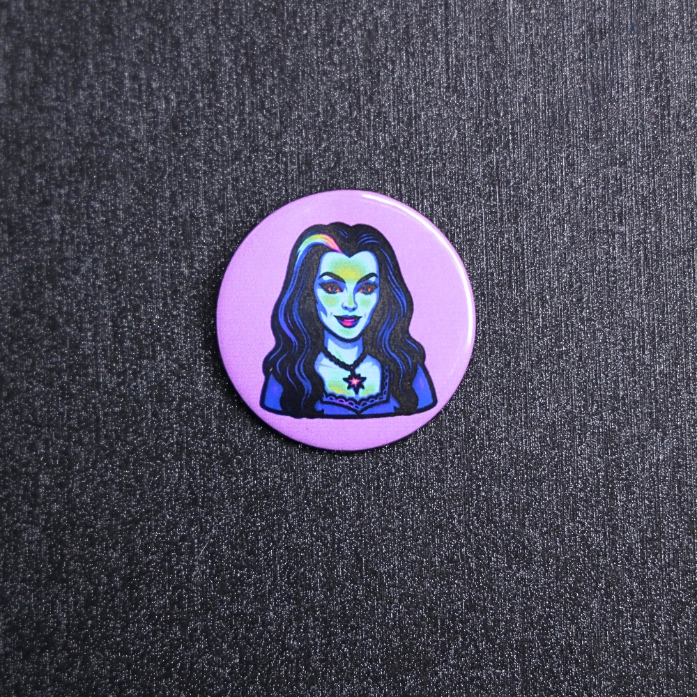 Lily Munster Button