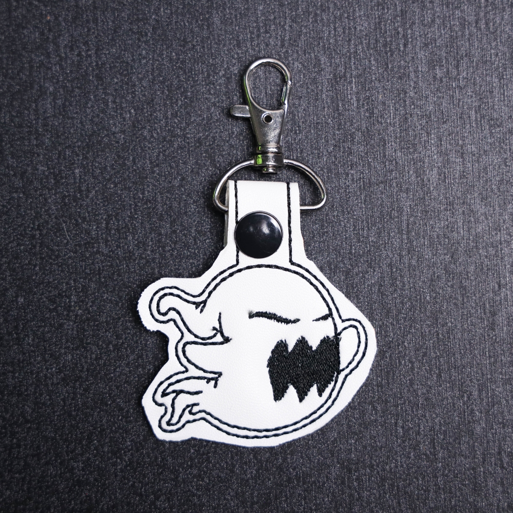 Spooky Ghost Snap Bag Tag