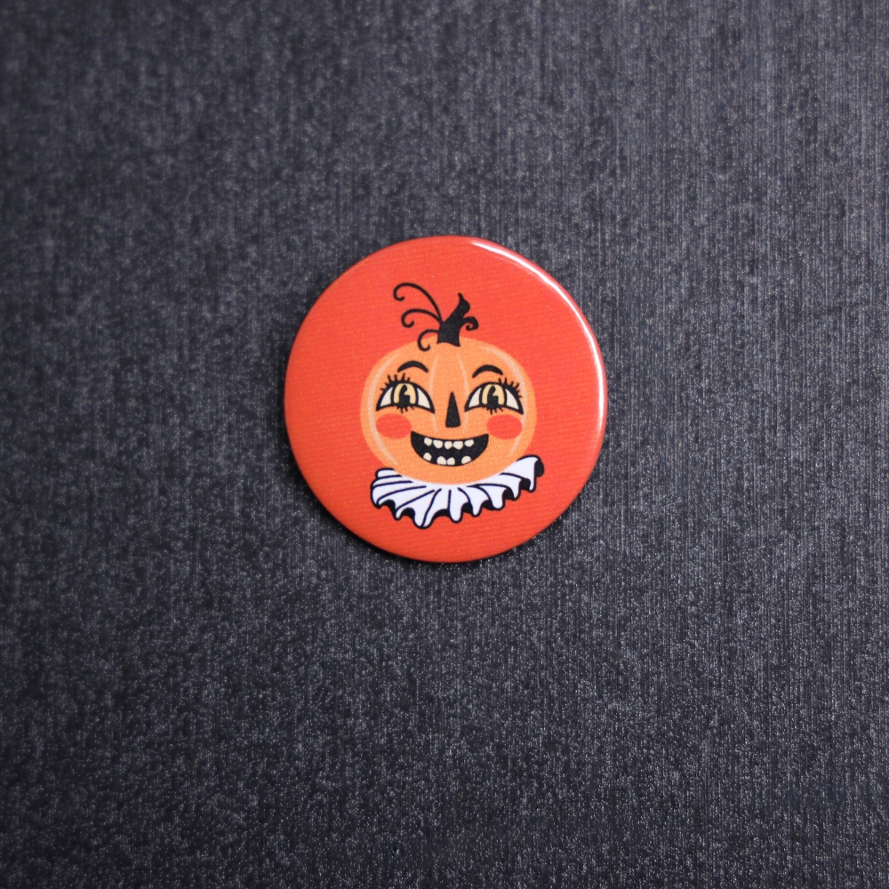 Vintage Pumpkin Button